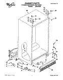 CABINET Diagram and Parts List for  Whirlpool Refrigerator