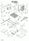 UNIT PARTS Diagram and Parts List for  Whirlpool Refrigerator