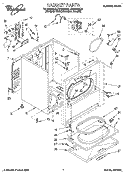 SECTION Diagram and Parts List for  Whirlpool Dryer
