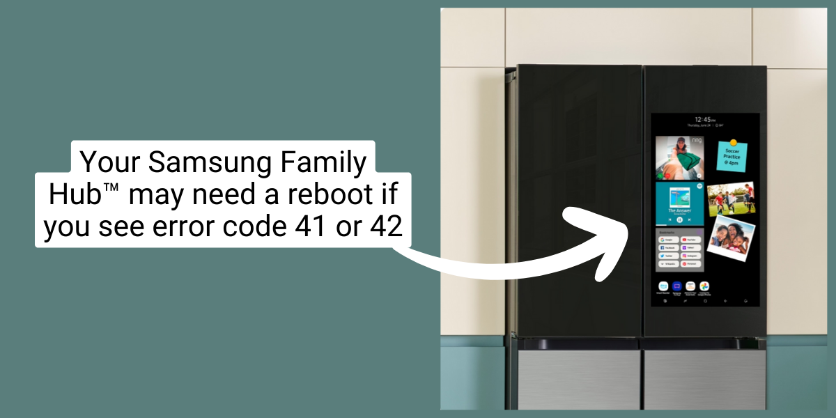 How to Resolve an Error Code 41 on Your Samsung Fridge