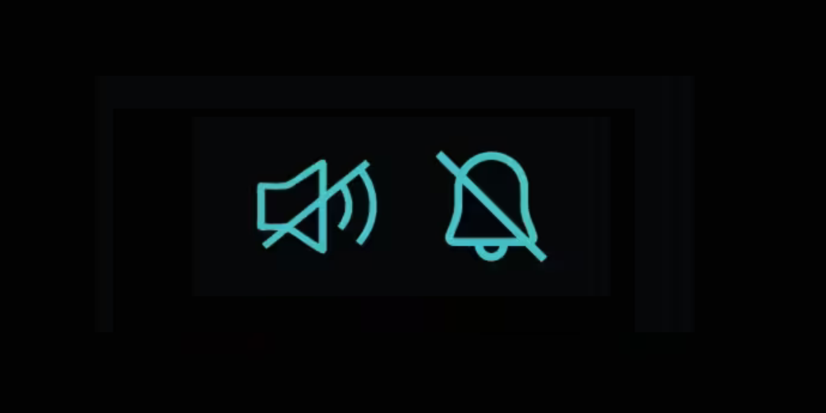 Two blue alarm icons with a diagonal line cutting across each one