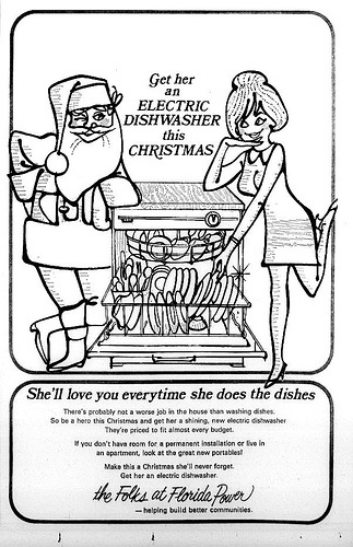 Vintage Electric Dishwasher Advertisement